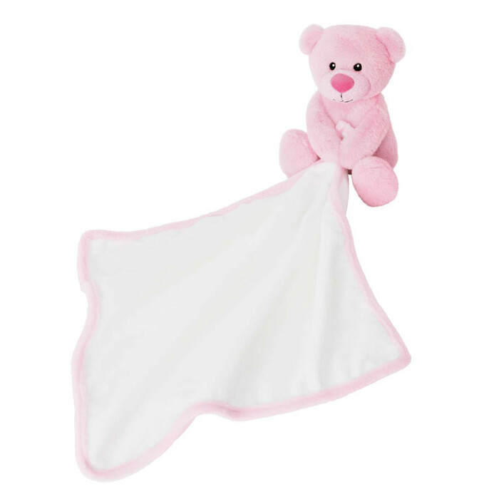 Duo : petit ourson rose avec sa doudou-peluche -Tummi Duo : petit ourson rose avec sa doudou-peluche -Tummi