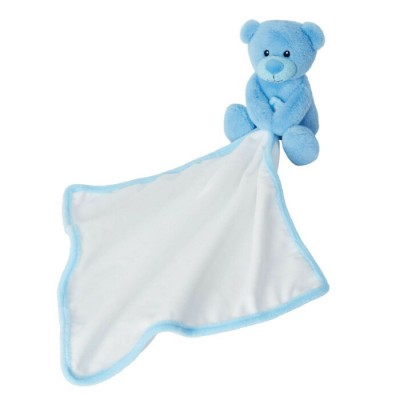 Duo : petit ourson bleu avec sa doudou-peluche -Tummi 