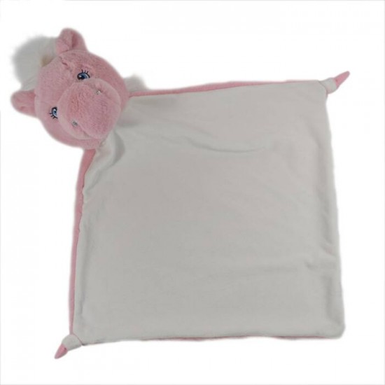 JUMBO Doudou Licorne Rose L-E