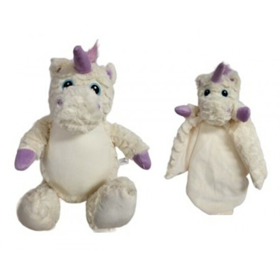 Duo Charlie la licorne , peluche et doudou avec...
