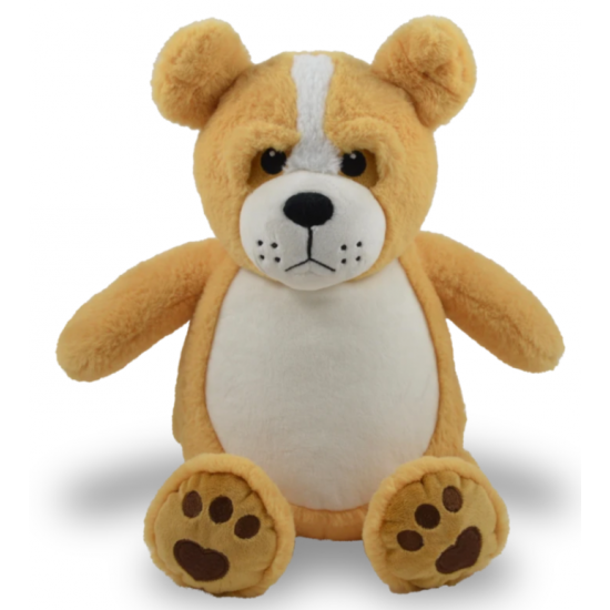 Chien L-E - peluche avec broderie personnalisée
