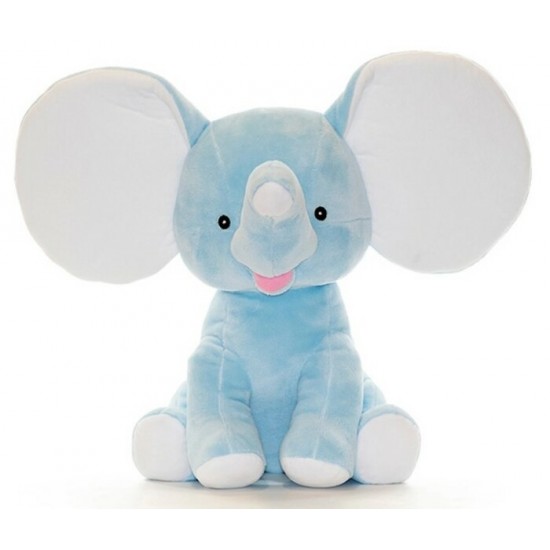 Éléphant Bleu Cubbies - peluche avec broderie...