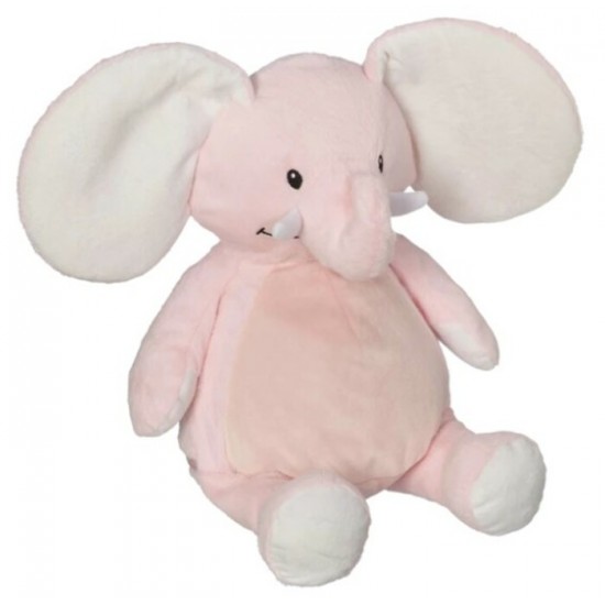 Éléphant Rose Buddy  - peluche avec broderie...