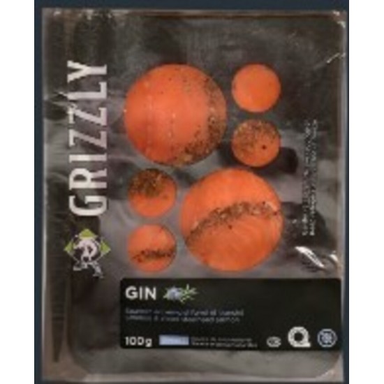 SAUMON AEC FUME TRANCHE GIN / FUMOIR GRIZZLY 100GR