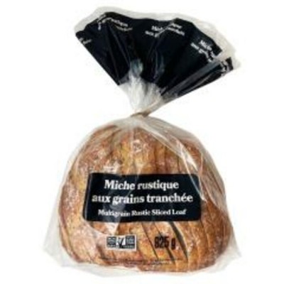 PAIN MICHE RUSTIQUE MULTIGRAIN TRANCHE SAC /...