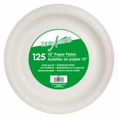  ASSIETTES EN PAPIER 10PO. ANTIABSORBANTES / TABLE...
