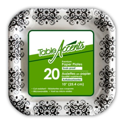  ASSIETTES EN PAPIER QUALITÉ SUPÉRIEURE 10PO....