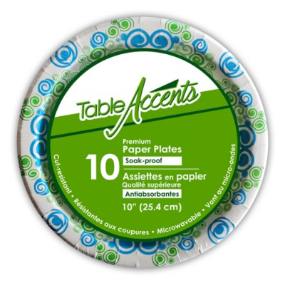  ASSIETTES EN PAPIER QUALITÉ SUPÉRIEURE 10PO....