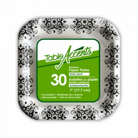  ASSIETTES EN PAPIER QUALITÉ SUPÉRIEURE 7PO. ...