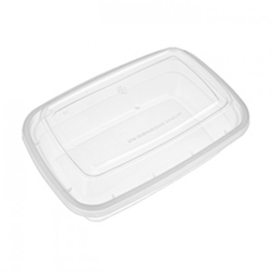 COMBO CONTENANT RECTANGULAIRE COUVERCLE CLAIR 16OZ  /  150un