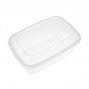 COMBO CONTENANT RECTANGULAIRE COUVERCLE CLAIR 24OZ...