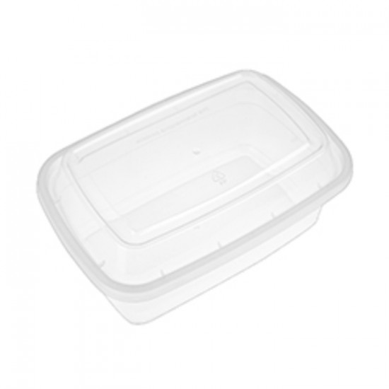 COMBO CONTENANT RECTANGULAIRE COUVERCLE CLAIR 24OZ...