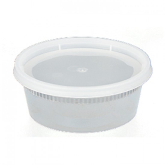 COMBO CONTENANT DELI AVEC COUVERCLE CLAIR 8OZ  /  240un