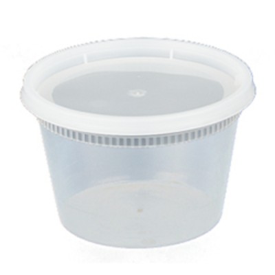 COMBO CONTENANT DELI AVEC COUVERCLE CLAIR 12OZ  / ...