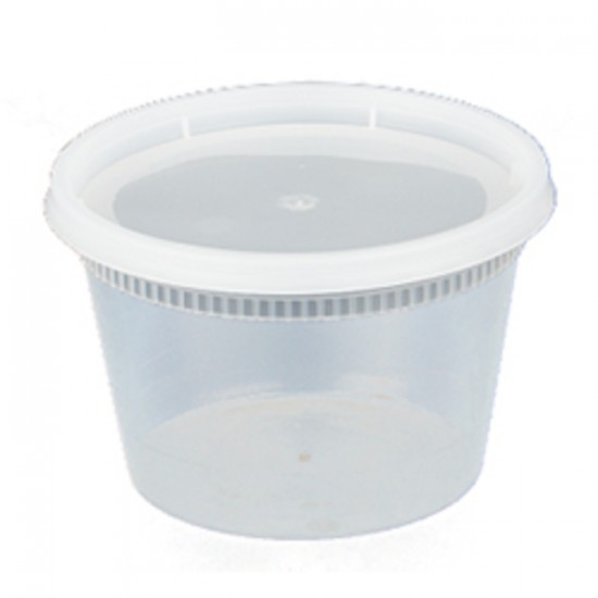 COMBO CONTENANT DELI AVEC COUVERCLE CLAIR 12OZ  /  240un