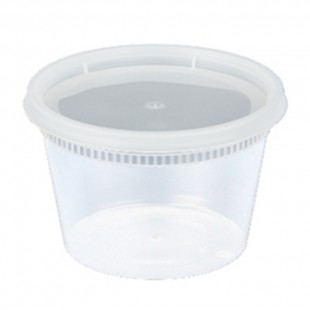 COMBO CONTENANT DELI AVEC COUVERCLE CLAIR 16OZ  / ...