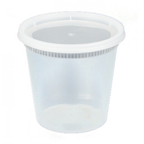 COMBO CONTENANT DELI AVEC COUVERCLE CLAIR 24OZ  /  240un