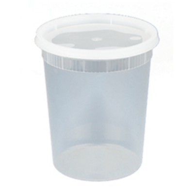 COMBO CONTENANT DELI AVEC COUVERCLE CLAIR 32OZ  / ...