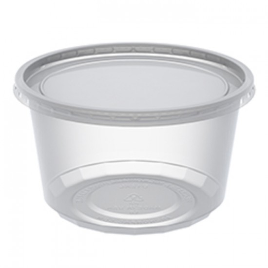 COMBO CONTENANT COUVERCLE DELI CLAIR 12OZ  /  250un
