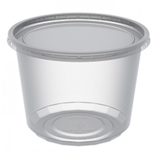 COMBO CONTENANT COUVERCLE DELI CLAIR 16OZ  /  250un