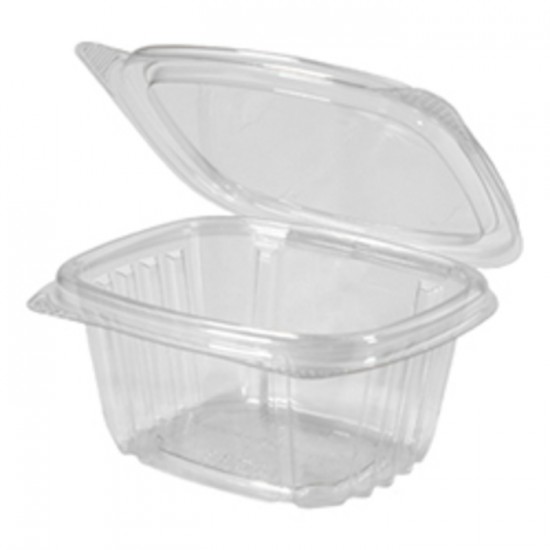 CONTENANT REFERMABLE CLAIR COUVERCLE PLAT 6OZ  / ...