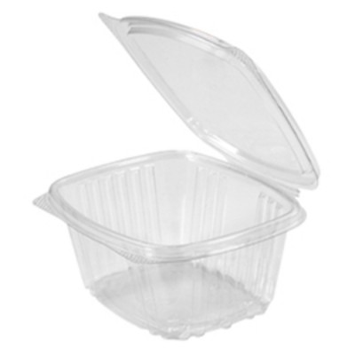 CONTENANT REFERMABLE CLAIR COUVERCLE PLAT 16OZ  / ...