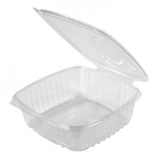 CONTENANT REFERMABLE CLAIR COUVERCLE PLAT 48OZ  / ...