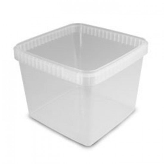CONTENANT SÉCURISÉ CLAIR CARRÉ 32OZ  /  500un