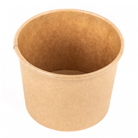 CONTENANT ROND EN PAPIER BRUN 12OZ KPC 12 D98 / 500UN