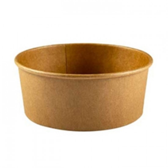 CONTENANT ROND EN PAPIER BRUN 12OZ 12FCB / 500UN