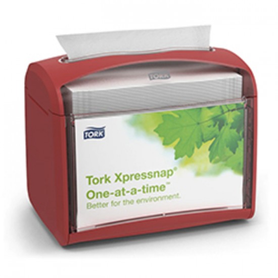 DISTRIBUTEUR DE SERVIETTES ROUGE XPRESSNAP...