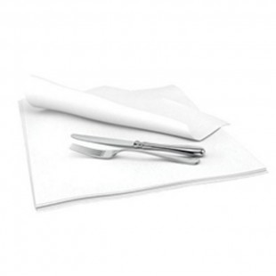 SERVIETTE DE TABLE FORMAT PLAT 15po X 15po 1 PLI...