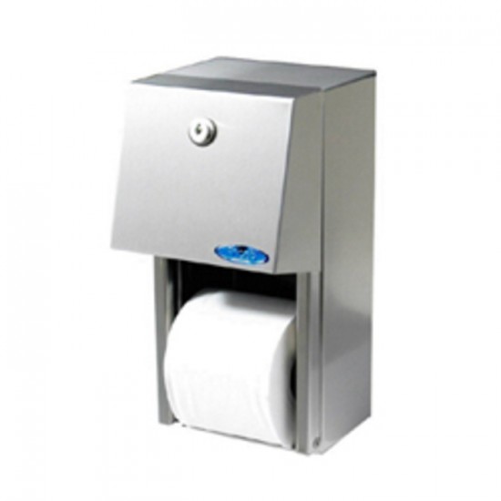DISTRIBUTEUR PAPIER HYGIÉNIQUE DOUBLE ACIER INOX / FROST