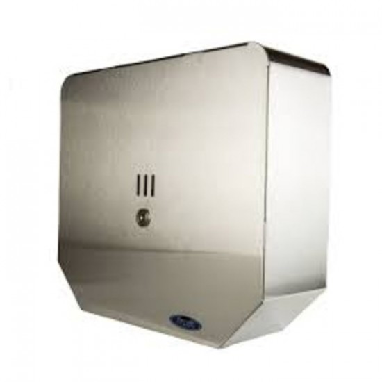 DISTRIBUTEUR PAPIER HYGIÉNIQUE GÉANT ACIER INOX 13po. / FROST