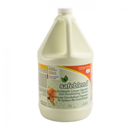 NETTOYEUR DÉSODORISANT BIO ENZYMATIQUE SAFEBLEND BIODEGRADABLE 4LITRES / CHEMOTEC