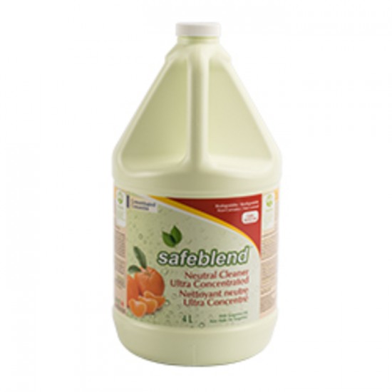 NETTOYEUR NEUTRE À LA TANGERINE ULTRA 4L SAFEBLEND BIODEGRADABLE 4LITRES / CHEMOTEC