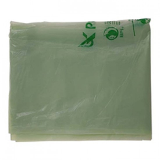 SAC À ORDURES 30X39 COMPOSTABLE TEINTÉ VERT/...