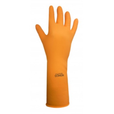 GANTS LATEX DURA FIT ORANGE MOYEN 15 843 08 18MIL....