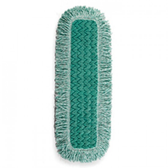 TAMPON SEC MICROFIBRE AVEC FRANGE VERT 24po...