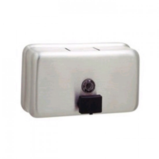 DISTRIBUTEUR À SAVON HORIZONTAL ACIER INOX /...