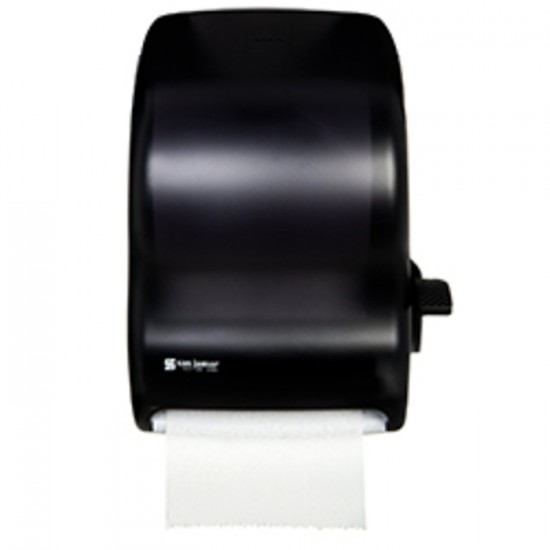 DISTRIBUTEUR PAPIER À MAINS À LEVIER PRO CLASSIC PERLE NOIRE / SAN JAMAR