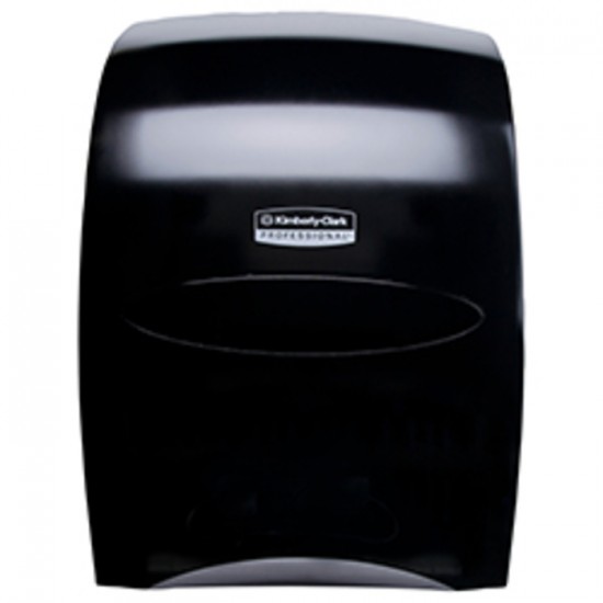DISTRIBUTEUR MANUEL PAPIER À MAINS NOIR SANITOUCH / KIMBERLY CLARK