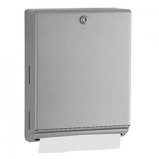 DISTRIBUTEUR PAPIER À MAINS PLI MULTIPLE ACIER INOX / BOBRICK