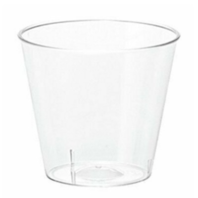 VERRE EN PLASTIQUE CLAIR 1oz / EMBALLAGE...