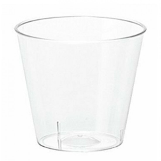 VERRE EN PLASTIQUE CLAIR 1oz / EMBALLAGE...