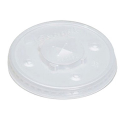 COUVERCLE TRANSLUCIDE TROUÉ POUR VERRE 12oz /...