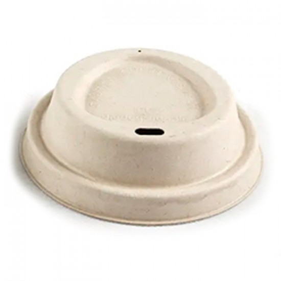 COUVERCLE DÔME BEIGE EN PP POUR VERRE 90MM GPL-1020 / EMBALLAGE ALIMENTAIRE