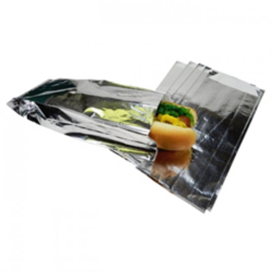 SAC À HOT DOG EN ALUMINIUM 5po X 7 X 1.25po / 1000UN