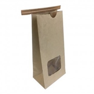 SAC EN PAPIER BRUN À CAFÉ 250GR 3.375po X 2.5po...