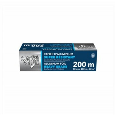 Chef Elite Papier d’aluminium 30cm x 200m 14mic...